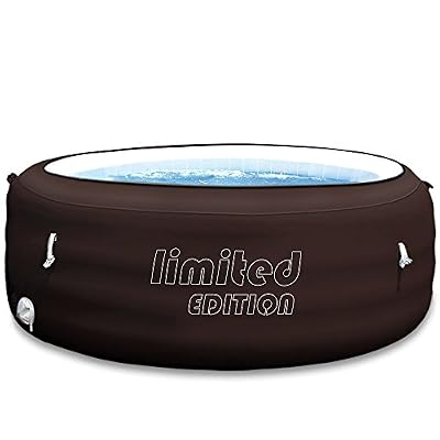 BESTWAY – 12220 Spa rond Gonflable Massant Chauffant LIMITED EDITION 6 personnes – 196x61 cm – PVC, chauffage, filtration, couverture gonflable