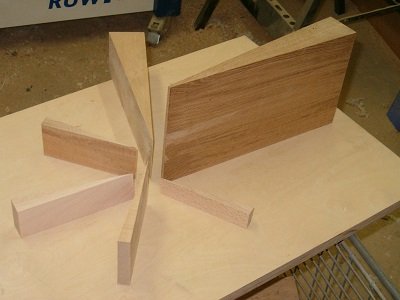 50 Hartholzkeile 80x40x15mm - 9
