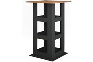 ‎VICCO Vicco Bartisch Repose, Goldkraft Eiche/Anthrazit, 65 x 65 cm