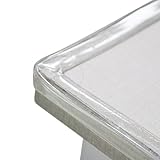 Cunina Safety Edge Cushion Guard, Large Size 6.56ft 2M Length Flexible Strip for Table Edge Corner Protector with Strong Adhesive Tape Remove without Surface Remaining