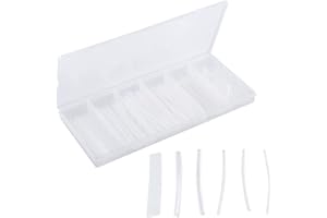 Treki 150pcs Kit de Gaine Thermorétractable Tubes Rétractables a la Chaleur 2: 1 Tube Thermoretractable Isolation Polyoléfin 6 Taille Protection Tube Transparente Thermorétractable Wrap Câble