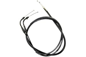 XuLong Throttle Cable Wire for Harley Sportster XL883 XL1200 2002-2014, 110cm, Black, Alloy Steel, Aluminium