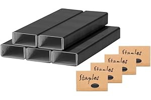 NATSUMEBASICS 4000pcs Black Staples Standard Stapler Staple Refills Office Desktop Staplers Stapling Refill 26/6 Size 1000/Pack 4000 Staples Totally (4000 Black)