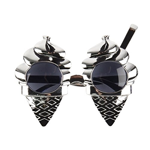 GenericSilver Mr Whippy Retro Cat Eye Sunglasses