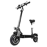 Scooter électrique Ultra Grande Vitesse Gamme d'équitation 70km/h/43MPH et 80KM/h/50Mile, Moteur sans Balai 52V2000W et Charge de 200kg/440lb pour Conception Folle pour Adultes Super Pliable