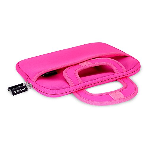 MoKo Universal 7-8 Zoll Tablet Tasche – Neoprene Handtasche Tragetasche Aktentasche Wallet Bag für iPad Mini 4 / 3 / 2 / 1, Samsung Galaxy Tab S2 8.0″, Yuntab 7″, Zenpad 8.0″, Magenta - 4
