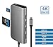 Produktbild USB C-Adapter 8 in 1 Multiport-Adapter mit Stromversorgung 3 USB 3.0-Anschlüsse für MacBook Pro HDMI 4K-PD-Typ-C-RJ45 für MacBook Pro-Adapter, Dell, Lenovo