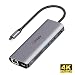 Produktbild Intpw 7 in 1 USB C-Hub, 4K USB-C-zu-HDMI-Adapter, Gigabit-Ethernet, Micro SD/SD-Kartenleser, 2 USB 3.0-Ports, mit 87W PD für MBP 2016/2017, iPad 2018, Chromebook, XPS, Galaxy S9 / S8 und mehr