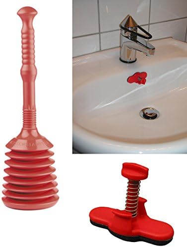 Plunger – Fix Blocked Drains and Sinks with our Big Master Plunger – (red) by Turboproducts