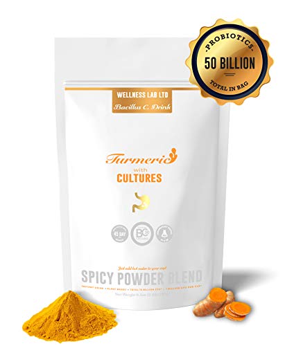 ? TURMERIC PROBIOTIC | HIGH STRENGTH 50 BILLION CFU ? Anti-Inflammatory Gut Aid