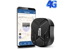 Winnes TK905 4G GPS Tracker, Localizzazione GPS per Auto Moto 5000 mAh IP58 Impermeabile con App Gratuita/Piattaforma con Geo-Fence Magnetico Monitoraggio in Tempo Reale Anti-smarrimento