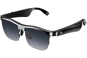 GAREGEAR MG10 Smart Music Sunglasses - Bluetooth 5.0, HiFi Audio, Anti-Blue Light, Sports, Hands-Free Calls (Tinted Lens)
