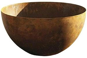 KLOCKE EDELROST DEKOR Rostige Schale Rund (Halbkugelschale) - Kleine Dekoschale: Ø 30cm - Wetterfest & Frostsicher - Metall/Edelrost/Rost - Rostschale/Metallschale zur Dekoration im Garten/Gartendekoration