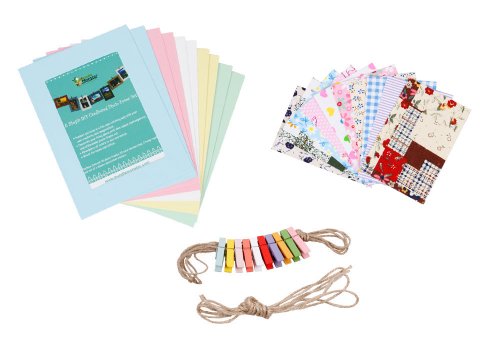 Bundle Monster Do-It-Yourself-Bilderrahmen, Pappbilderrahmen mit Mini-Wäscheklammern an Schnur aufgehängt, geeignet für 10 x 15 cm Fotos - 2