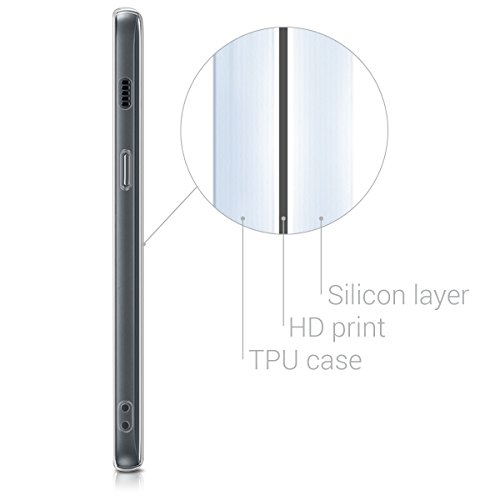 kwmobile Funda para Samsung Galaxy A3  2017  - Carcasa de  TPU  para m  vil y dise  o Don t Touch my Phone en  Blanco Negro 