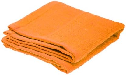 Jassz Plain Guest Hand Towel (350 GSM) (One Size) (Bright Orange)