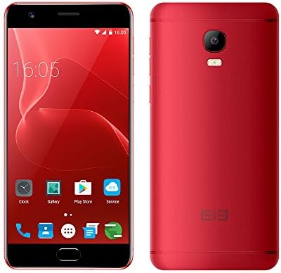 Elephone P8 Max Unlocked 4G Smart Phone 5.5-Inch FHD Screen Android 7.0 MT6750T Octa-core 4GB+64GB Back Camera 13MP Front Camera 16MP 5000mAh Fingerprint Mobile Phone (Red)