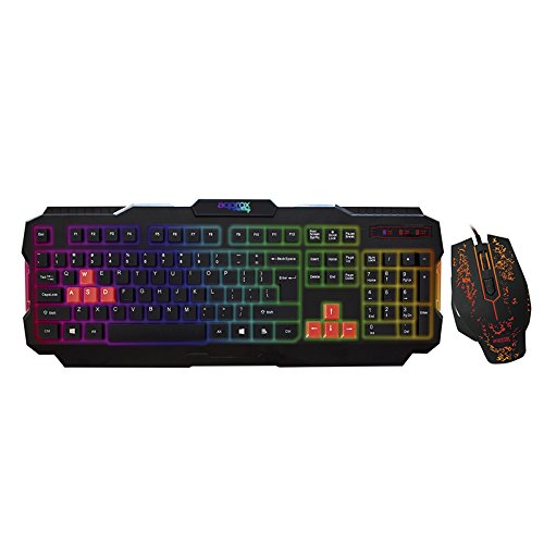 Approx Gaming Appiris Clavier et Souris de Gaming Noir/Rouge 7,7 x 12 x 4 cm 45,5 x 18 x 3,2 cm