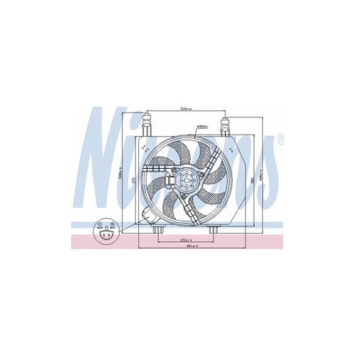 Preisvergleich Produktbild Nissens 85171 Lüfter Wasserkühler