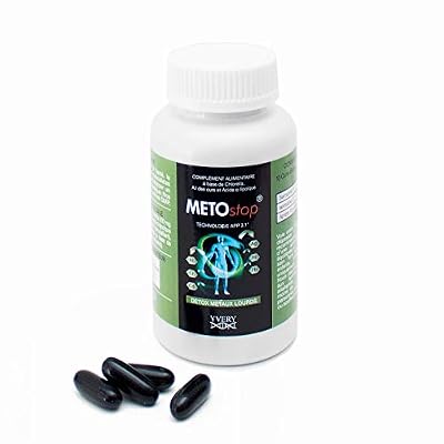 Metostop 100 capsules - Détoxification métaux lourds brevetée - Synergie d'actifs naturels Chlorella + Ail des ours + Acide lipoïque