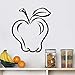 Produktbild lyclff Obst Apple abnehmbare küche abziehbild wandaufkleber DREI größen und viele Farben können wählen Vinyl Bad Kunst dekor PVC 39 * 44 cm
