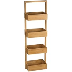 Meuble rangement 4 paniers en Bambou