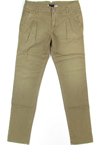 TAKE TWO "Svetlana Boyfriend Tapered" womens chino pants army (beige)
