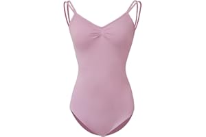 ROYAL SMEELA Maillot de Ballet para Mujer - Body del Danza con Tirantes - Traje y Baile Adulto - Elegante Leotardo sin Espalda Bailarina
