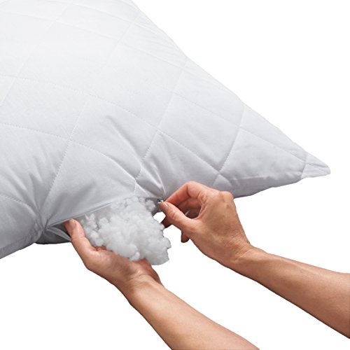 ZOLLNER® hochwertiges kochfestes Kopfkissen 80×80 cm, Füllgewicht: ca. 840 g, mit Reißverschluss in vielen weiteren Größen erhältlich, direkt vom Hotelwäschespezialisten, Serie „Davos“ - 5