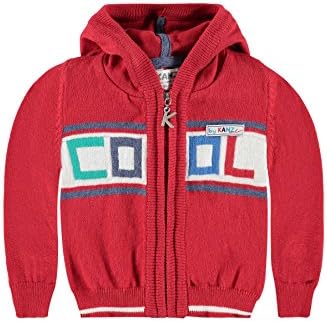 Kanz Boy's Strickjacke m. Kapuze 1/1 Arm Cardigan, Dark Red, 3-6 Months