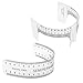 MagiDeal Pack of 2-Style Eyebrow Grooming Stencil Shaper Ruler Measure Tool Makeup Reusable