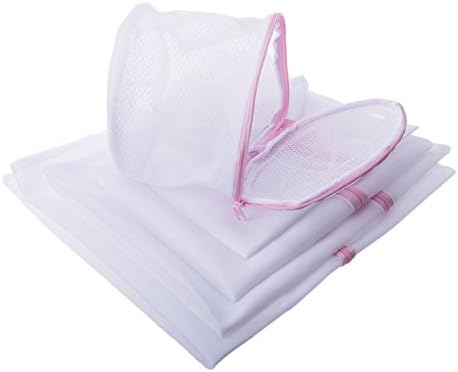 SOOANN Delicates Mesh Laundry Bag, 5 Packs, White