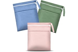 DAOOZHU 3 Stück Wetbag Schwimmsachen, 3 Größen wasserdichte Nasstasche, wasserdichte Spannbezug ist perfekt für nasse Badesachen oder Kleidung