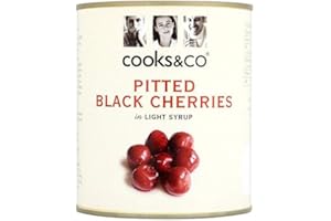 Cooks & Co Pitted Black Cherries 850g