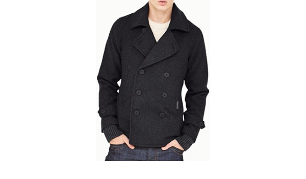 commodity slim pea coat