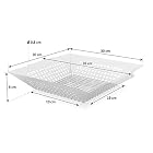 BBQ-TORO Gemüse Grillkorb, Grillschale, Edelstahl Lochpfanne, Grillpfanne, Gemüsewok, 30 x 30 cm – Bild 3