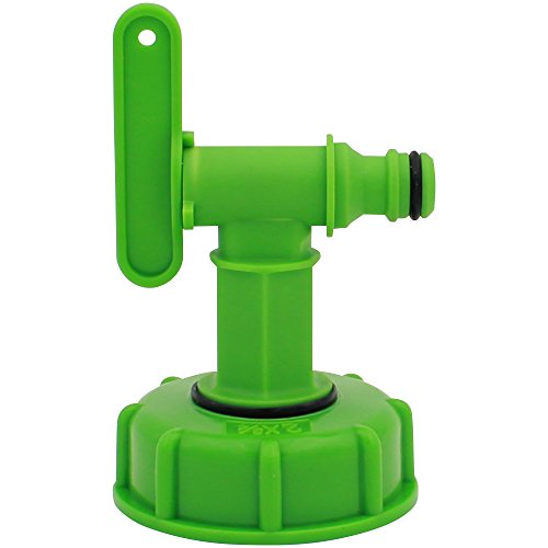 IBC Adapter DN50 2 Zoll mit kleinem Hahn (Klicksystem)