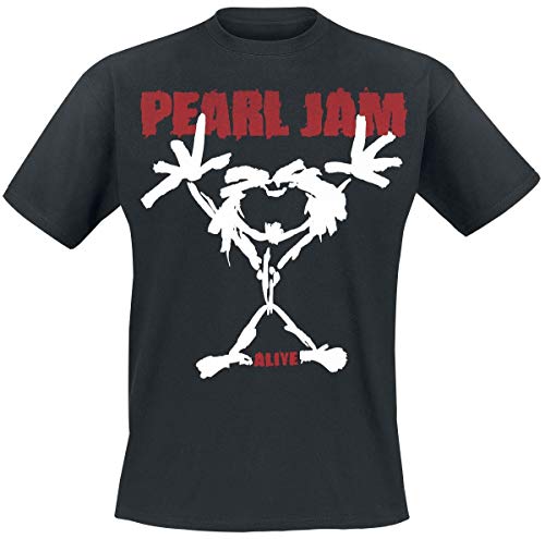 Pearl Jam Stickman Camiseta Negro M