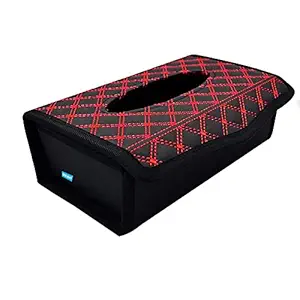 NIKAVI Portable Leather Rectangular Tissue Cover Box Holders Case Pumping Paper Car