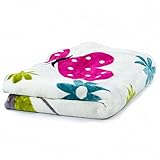 Decke Kinderdecken Schmetterlinge Creme Butterfly Bunt Kuscheldecke Spieldecke, Grösse:155×215 cm - 2