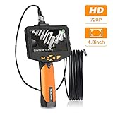 【Wasserdichte Sonde und Schlauch】: Das NTS300-Endoskop verfügt über eine ultrakleine Sonde mit einem Durchmesser von 5,5 mm, 6 einstellbare LED-Leuchten und eine Hochleistungskamera, um eine klare Bildaufnahme zu bieten.Kopf und Kabelkomponenten sind wasserdicht und können in verschiedenen Umgebungen eingesetzt werden. Sie hat auch eine eingebaute Taschenlampe, mit der Sie an dunklen Orten arbeiten können.