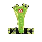LW-1 runing training trail Fluorescent vest with LED lights and reflective stripes