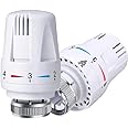 Thermostatic Radiator Valve, 2Pcs Radiator Valve Replacement Head M30 x 1.5 TRV Thermostat Head Radiator for Home Office