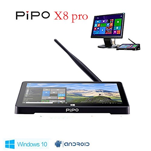 Preisvergleich Produktbild PIPO X8 pro Mini PC Windows10 &Android5.1 Dual Boot Intel Atomz8350 Quad Core Mini Computer Box 7"Tablet HDMI 2G / 32G 802.11b / g / n LAN BT4.0 (X8PRO)