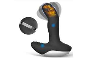 Wackelnder Prostata Stimulation Vibration Männer, 2 Motoren Heizung Fernbedienung Analvibratoren Sexspielzeug für Männer Frau