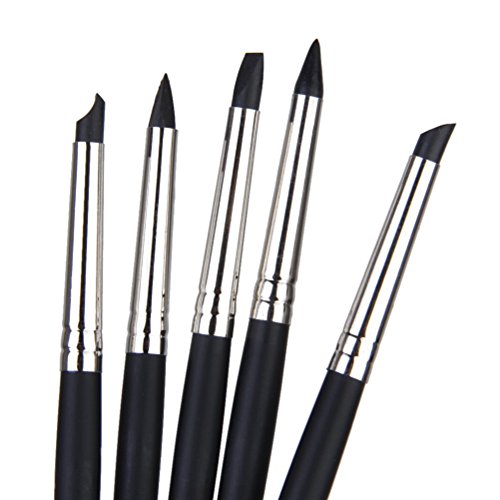 WINOMO Former set 5St Flexible Fimo Clay Sculpting Colour Shaper wischen heraus Werkzeuge - 2