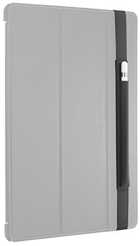 StilGut Pencil-Halter für Apple 12,9″ iPad Pro aus echtem Leder. Stift-Halterung zur sicheren Aufbewahrung des Apple Pens, Schwarz - 3