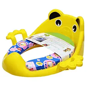 Mini Globe Cushioned Potty Seat with Easy Grip Handles and Comfortable seat (Yellow)