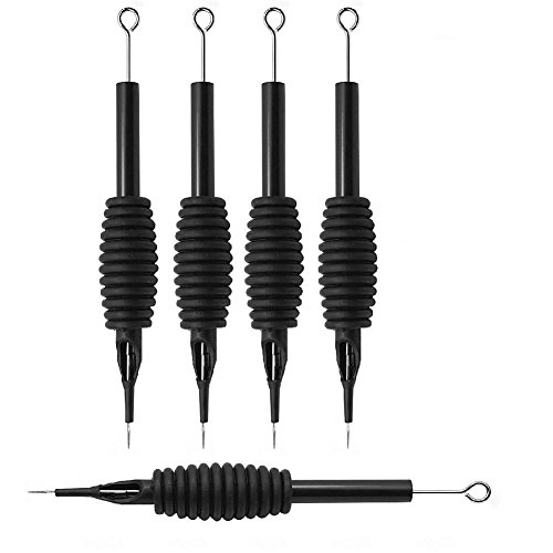 Homgaty 5X Tattoo Grip Tube Needle 5 RL Disposable Sterile Safe Clean Easy Body Art Tattoo Tool