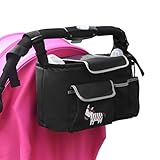 NuoYo Baby Kinderwagen Organizer,Buggy Organizer,Abnehmbarer Schultergurt Umhängetasche,Tough Fabric,Wasserdicht, - 5